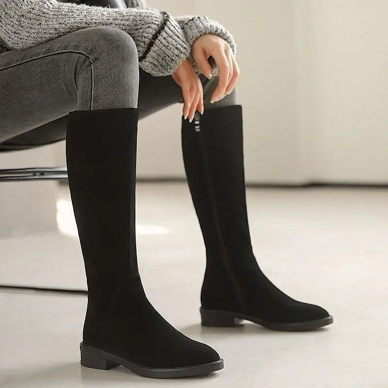 Women's Straight Shaft Knee Boots