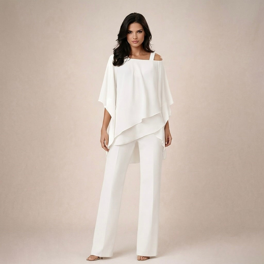 Women's One Shoulder Top and Trouser Co-ord