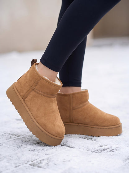 Women's Faux Fur Lined Ankle Snow Boots