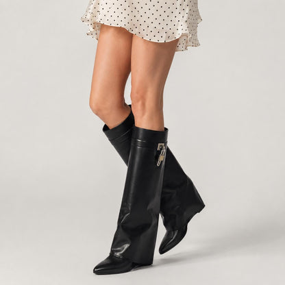 Women's Fold Over Tall Boots