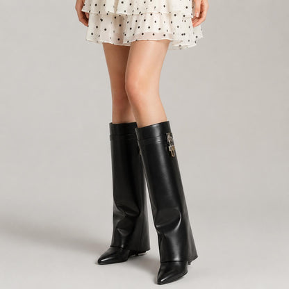 Women's Fold Over Tall Boots