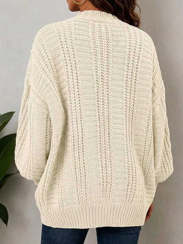Women's Aran Cable Knit Cardigan