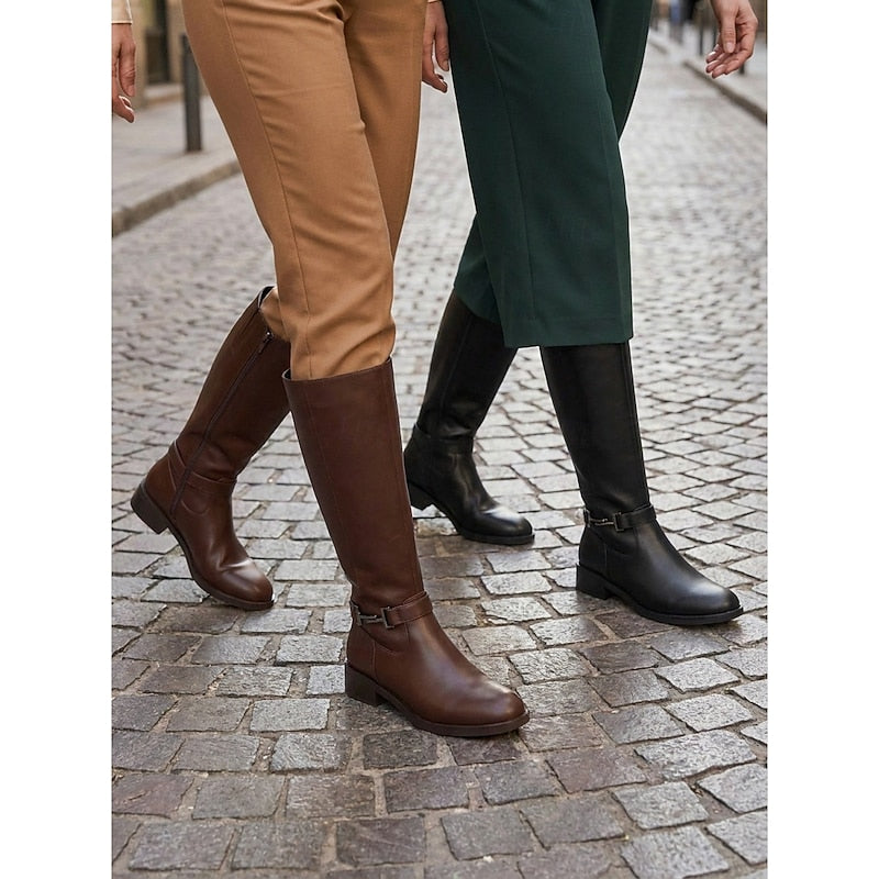 Women's Tall Flat Riding Boots