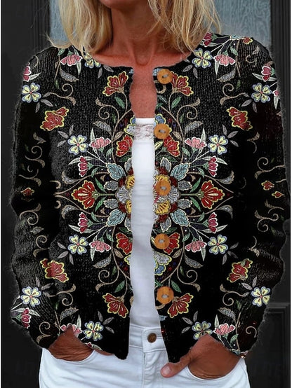 Women's Colourful Button Down Cardigan