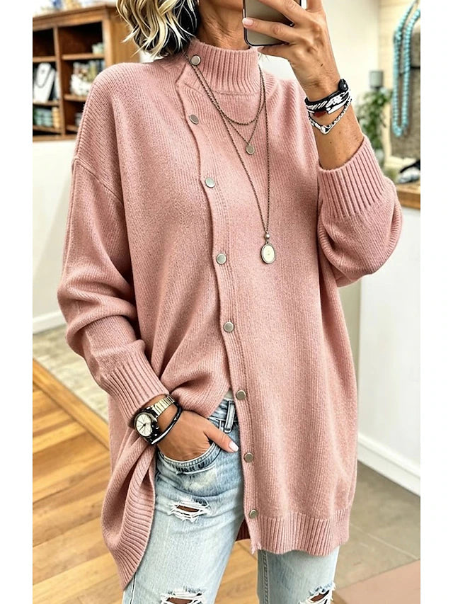 Women's High Neck Tunic Jumper