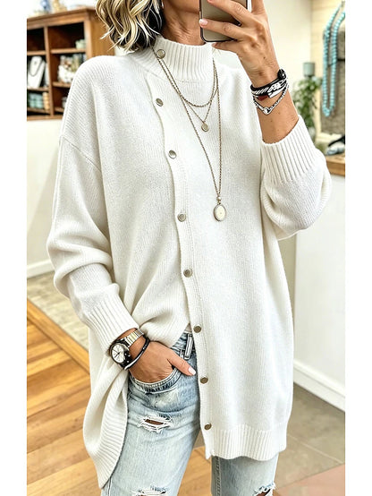 Women's High Neck Tunic Jumper