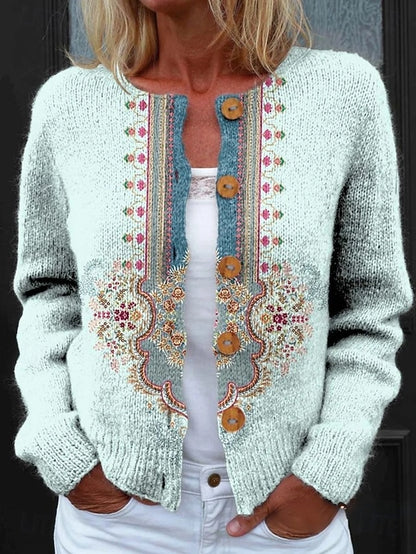 Women's Colourful Button Down Cardigan